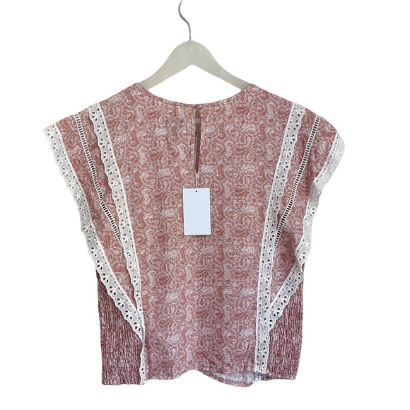 MISA Boho Nilu Blouse in Washed Tile Pink Size XL - Picture 8 of 11